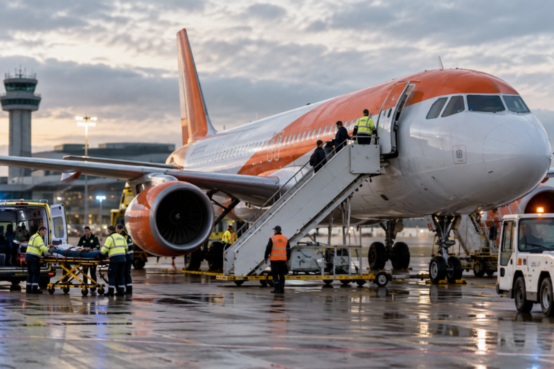 EasyJet Flight U2238 Emergency Landing Newcastle