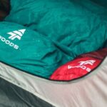 Sleeping bag and camping gear ready for choosing a sleeping bag