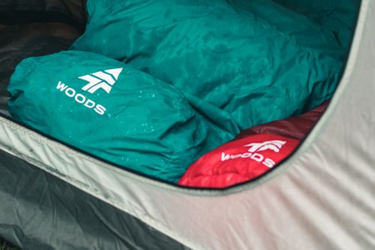Sleeping bag and camping gear ready for choosing a sleeping bag