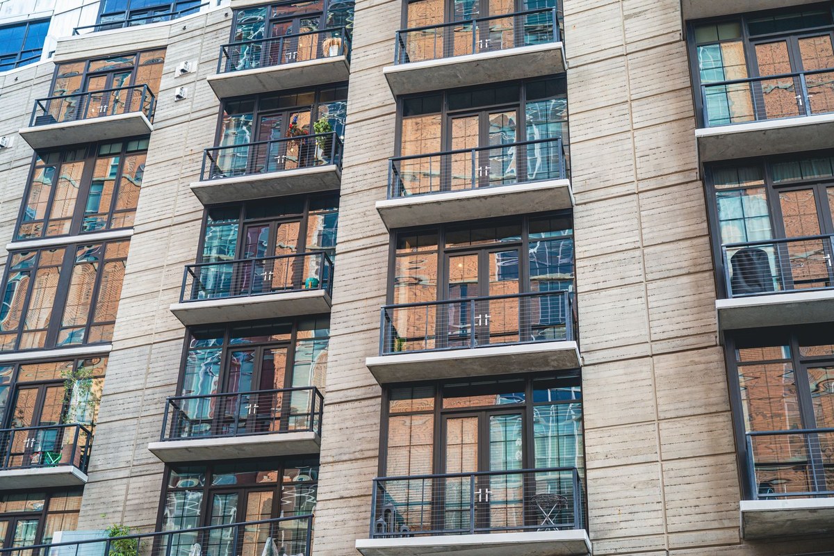 Apartment building exterior